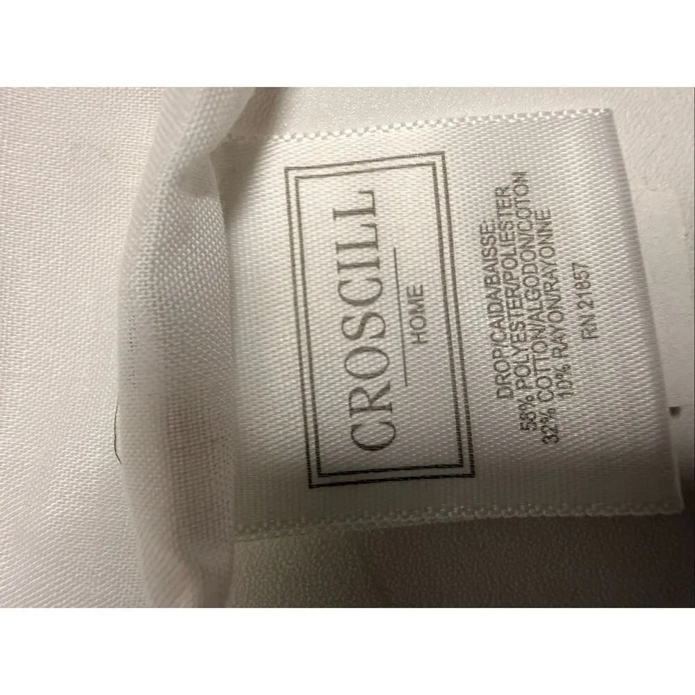 CROSCILL Las Palmas Tropical Leaves Twin Set Comforter Pillow Sham Bedskirt Note